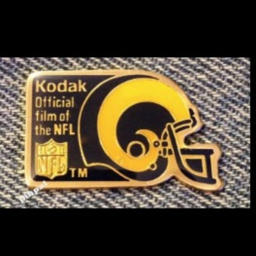 Los Angeles Rams Lapel Pin ~ Sponsor Kodak ~ NFL ~ Football ~ Vintage 1989